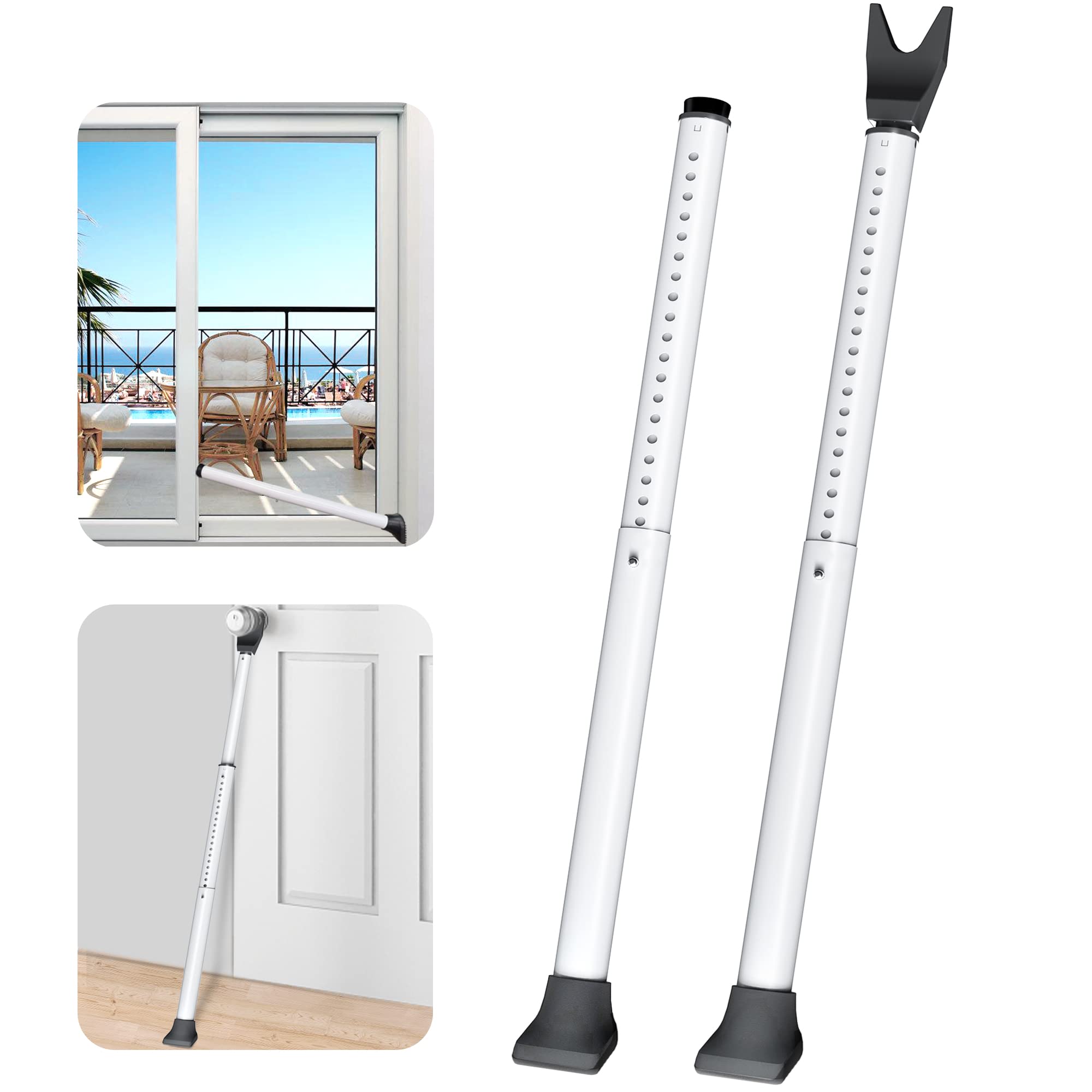 AceMining door security bar front view shows sturdy construction for reliable home protection