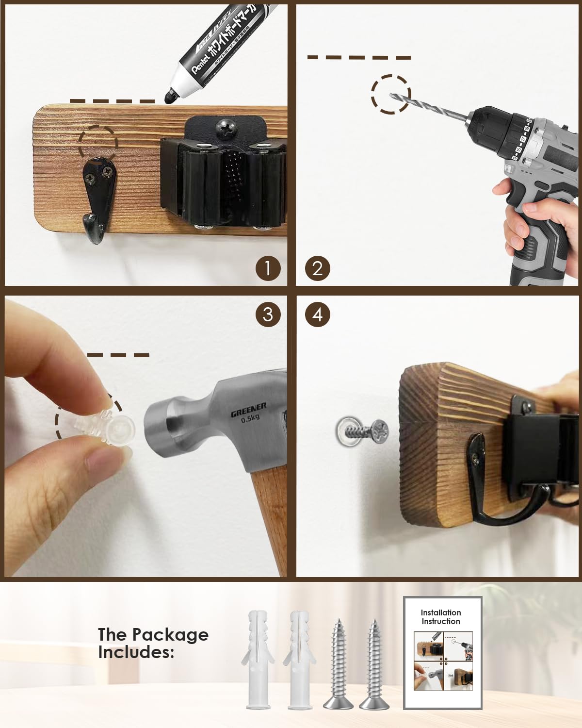 AceMining wall-storage-on-tiles-bricks-concrete demonstrates wall versatility.