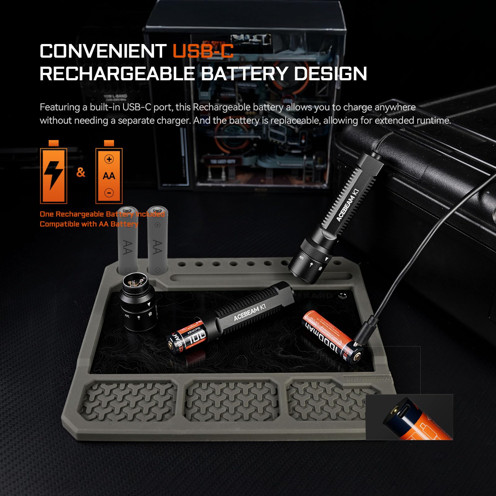ACEBEAM K1 compact design for easy everyday carry