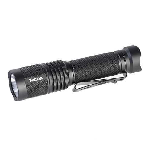 ACEBEAM TAC AA 2.0 demonstrates the longest-range beam for camping and night walks.