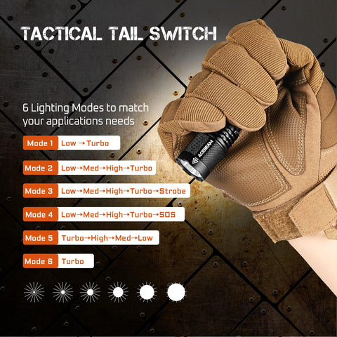 ACEBEAM TAC AA 2.0 pocket-size design ideal for everyday carry and travel.