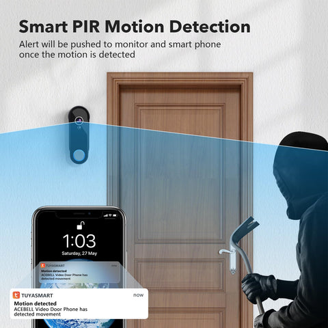 ACEBELL 32GB memory card stores doorbell footage locally