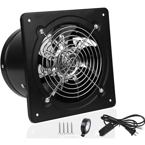 ACEDUROBLA 4-inch exhaust fan metal cover shows heavy-duty build for attic ventilation.