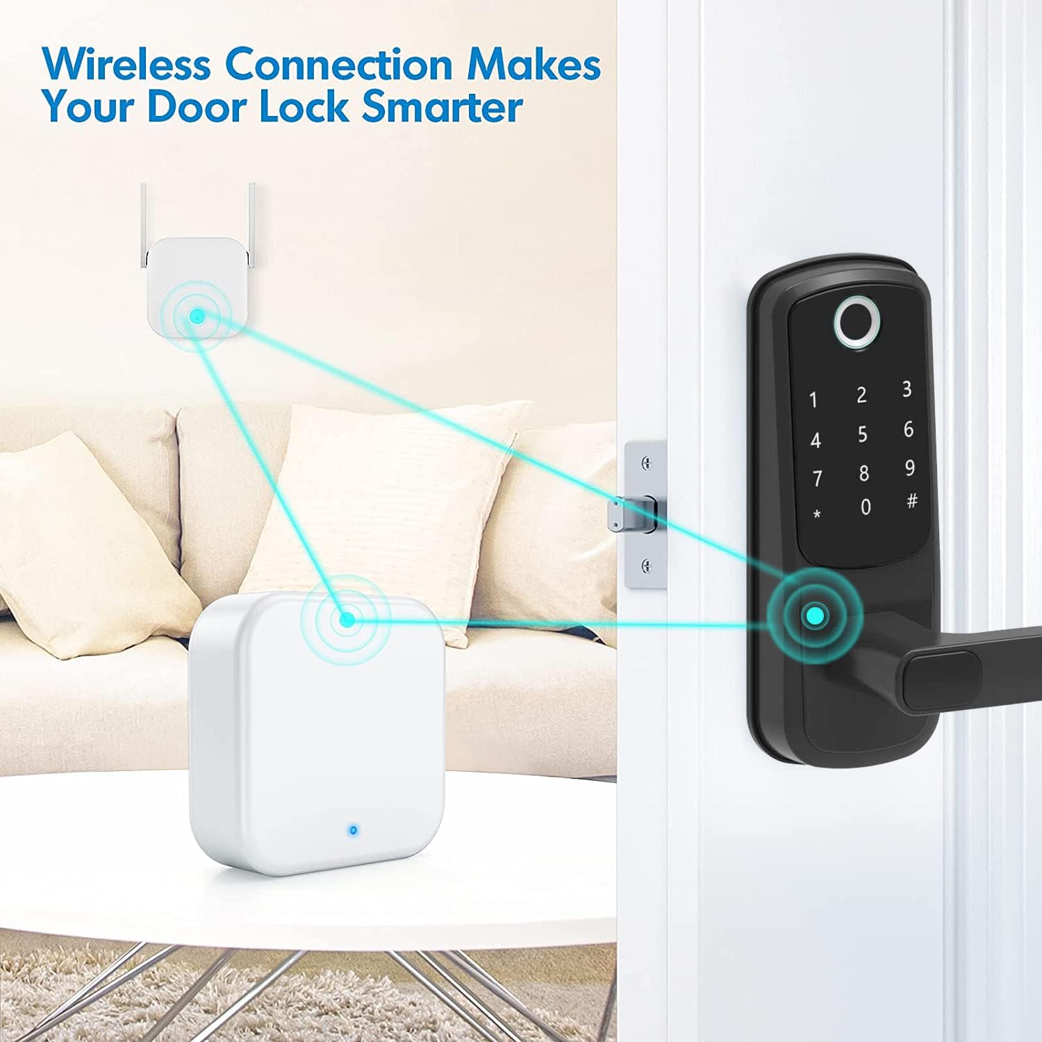 AceFox G2 gateway remote control lets you lock from anywhere.