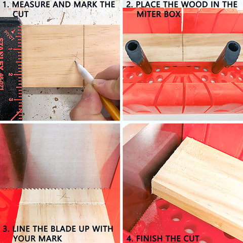 ACEgoes compact miter box ideal for precise woodwork on small benches