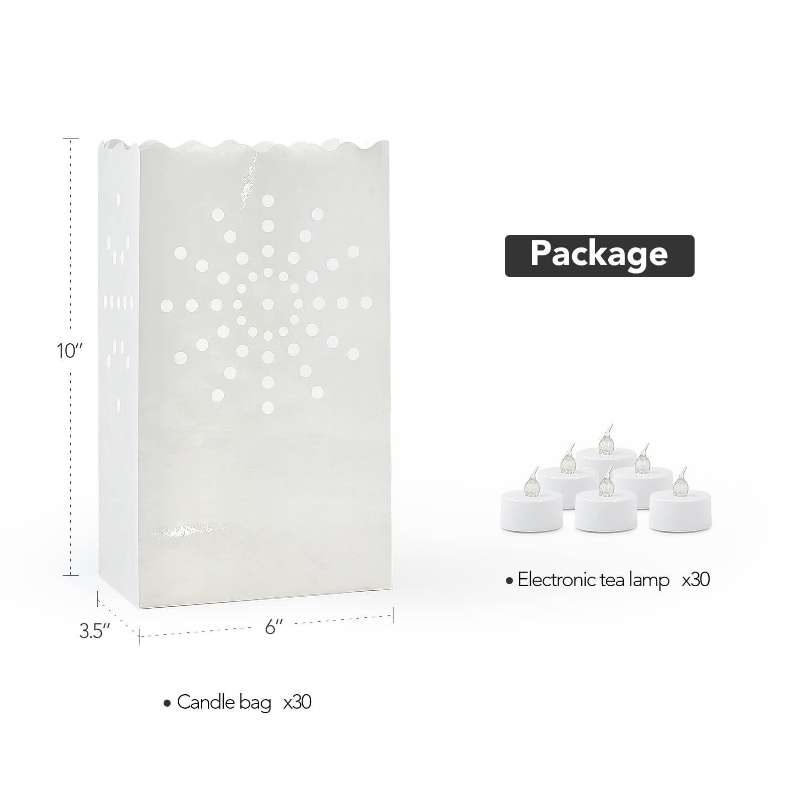 AceList flame-resistant paper bags protect the glow outdoors.