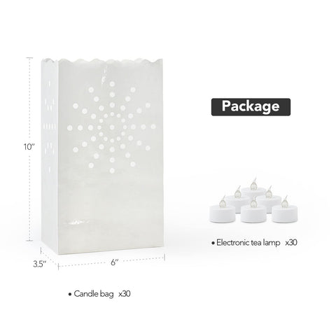 AceList flame-resistant paper bags protect the glow outdoors.