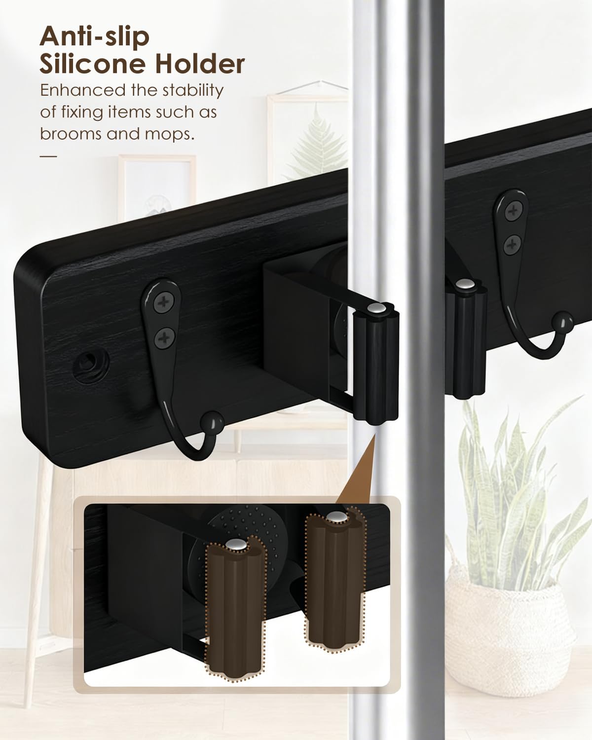 AceMining anti-slip rubber pads secure tools on the holder during use