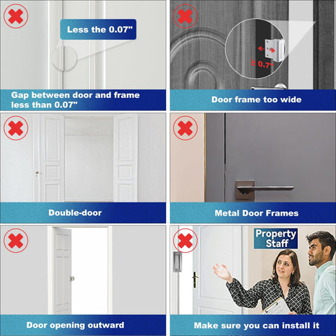 AceMining door reinforcement lock eight screws kit shown enabling quick, secure installation.