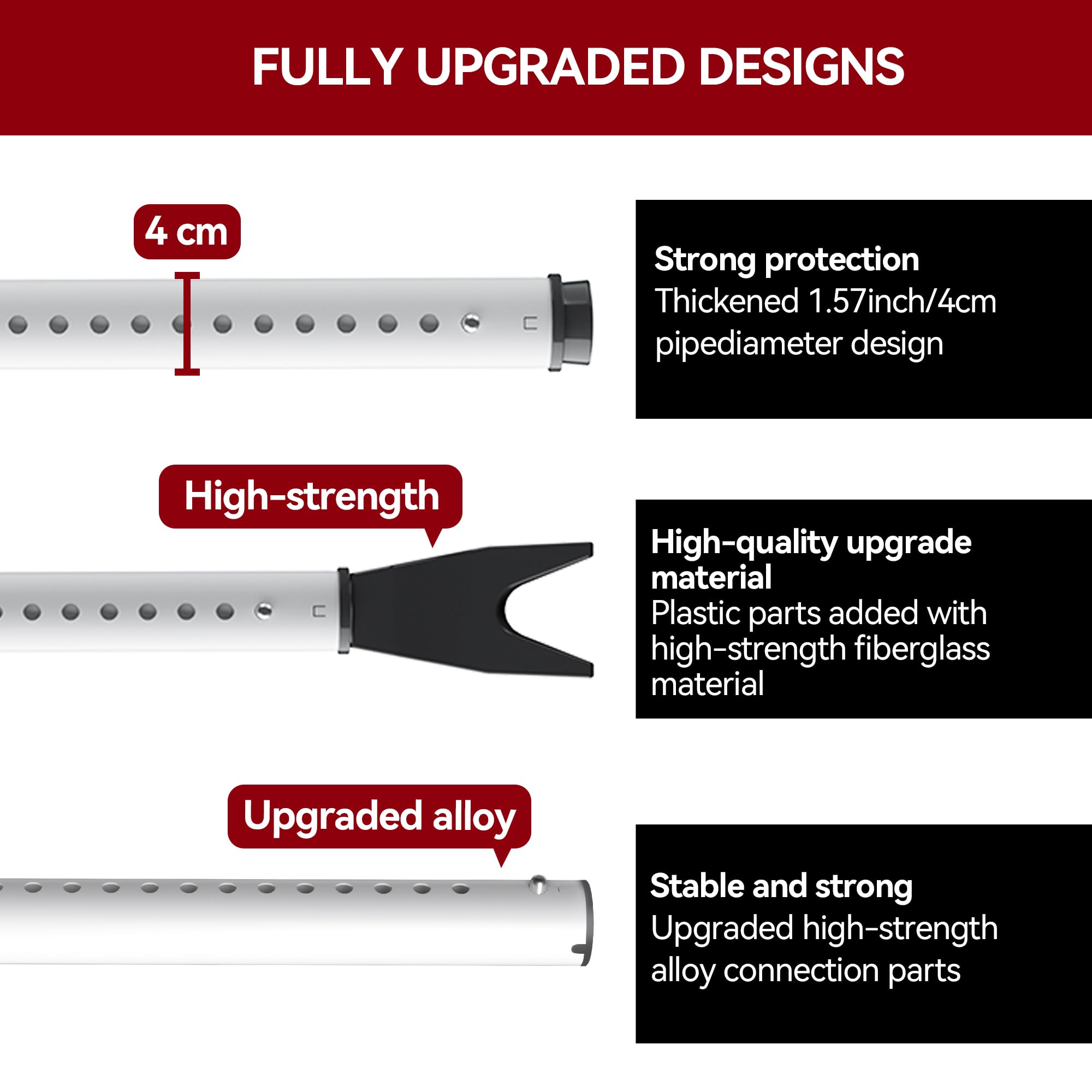 AceMining high-strength alloy connections shown, extended durability for daily use.