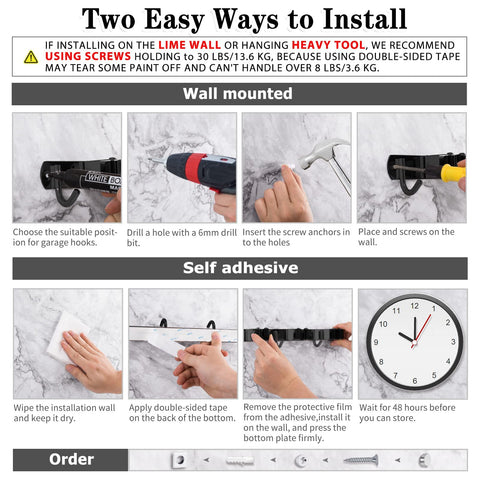 AceMining screw installation option for rugged or outdoor walls