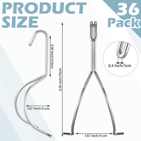 Close-up of AceOrbit stainless steel hangers highlighting durable, tool-free grip.
