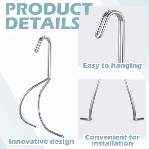 Rounded-design AceOrbit hangers securing cabinet doors during painting.