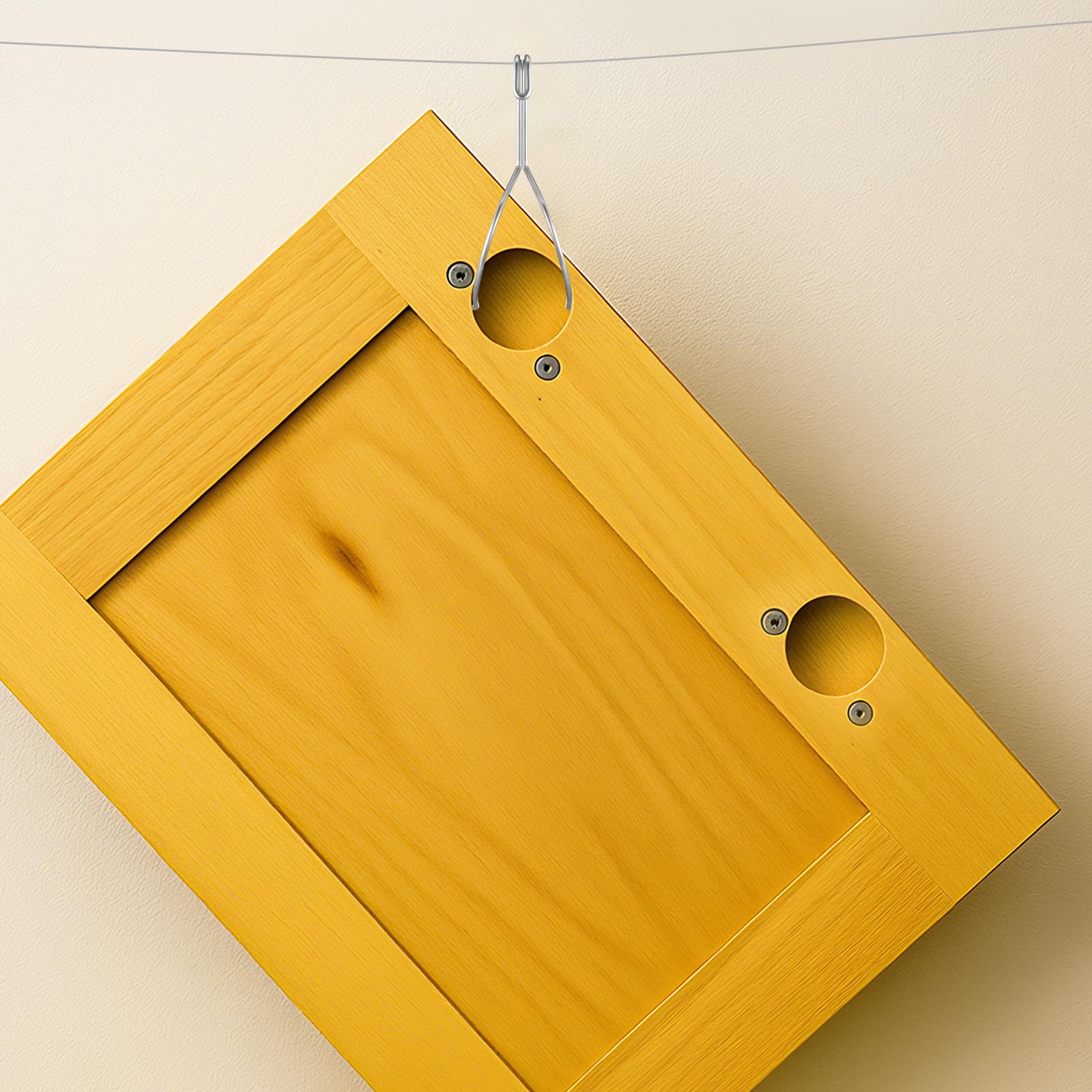 Versatile AceOrbit cabinet door hanger used for furniture painting.