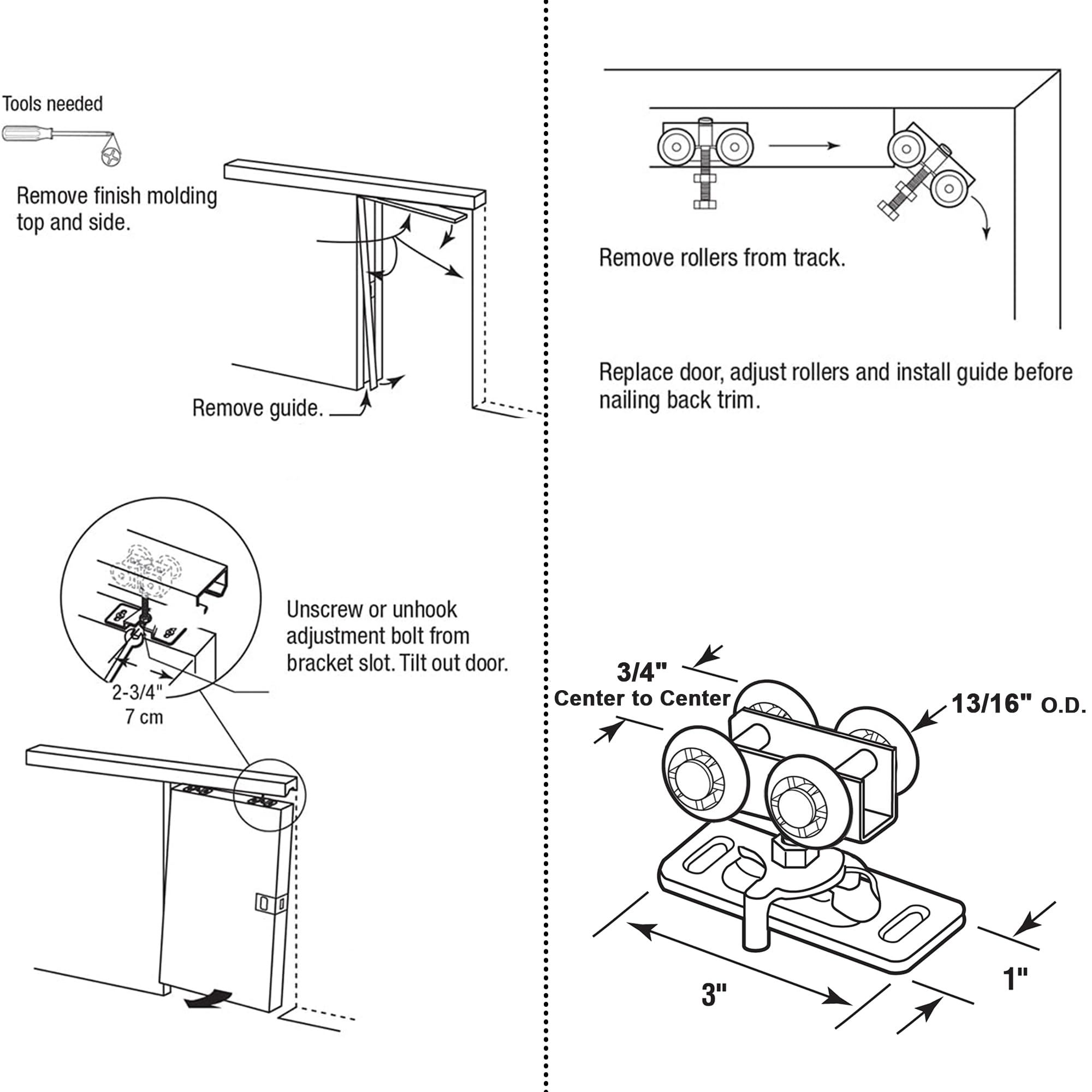 ACEPLANET kenna-frame track fit for secure mounting on compatible doors.