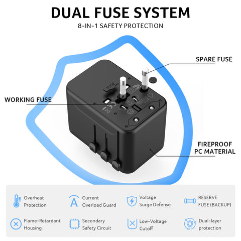 Acer 70W GaN travel adapter compact dimensions next to a passport.