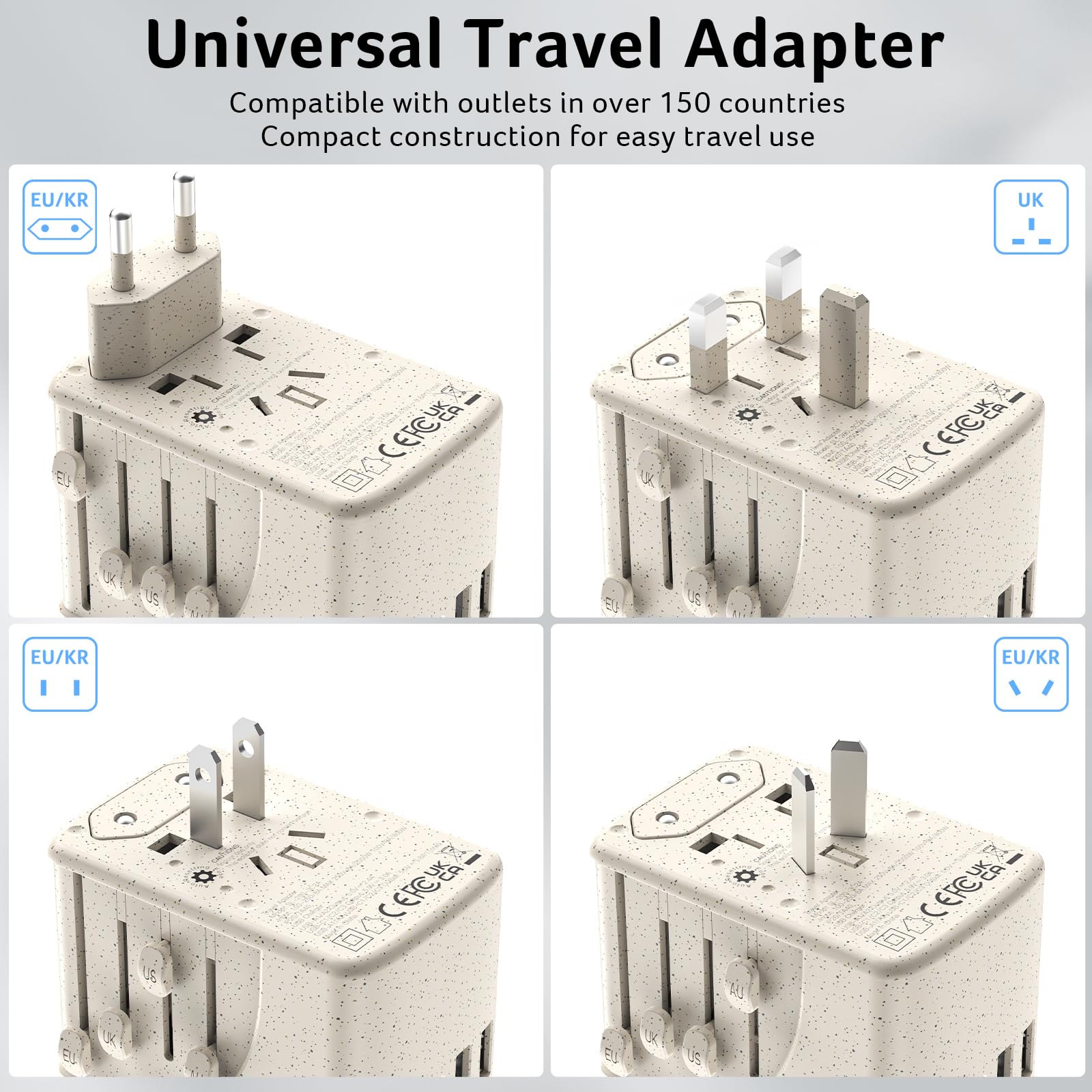 Worldwide compatibility of Acer adapter across many country plug types