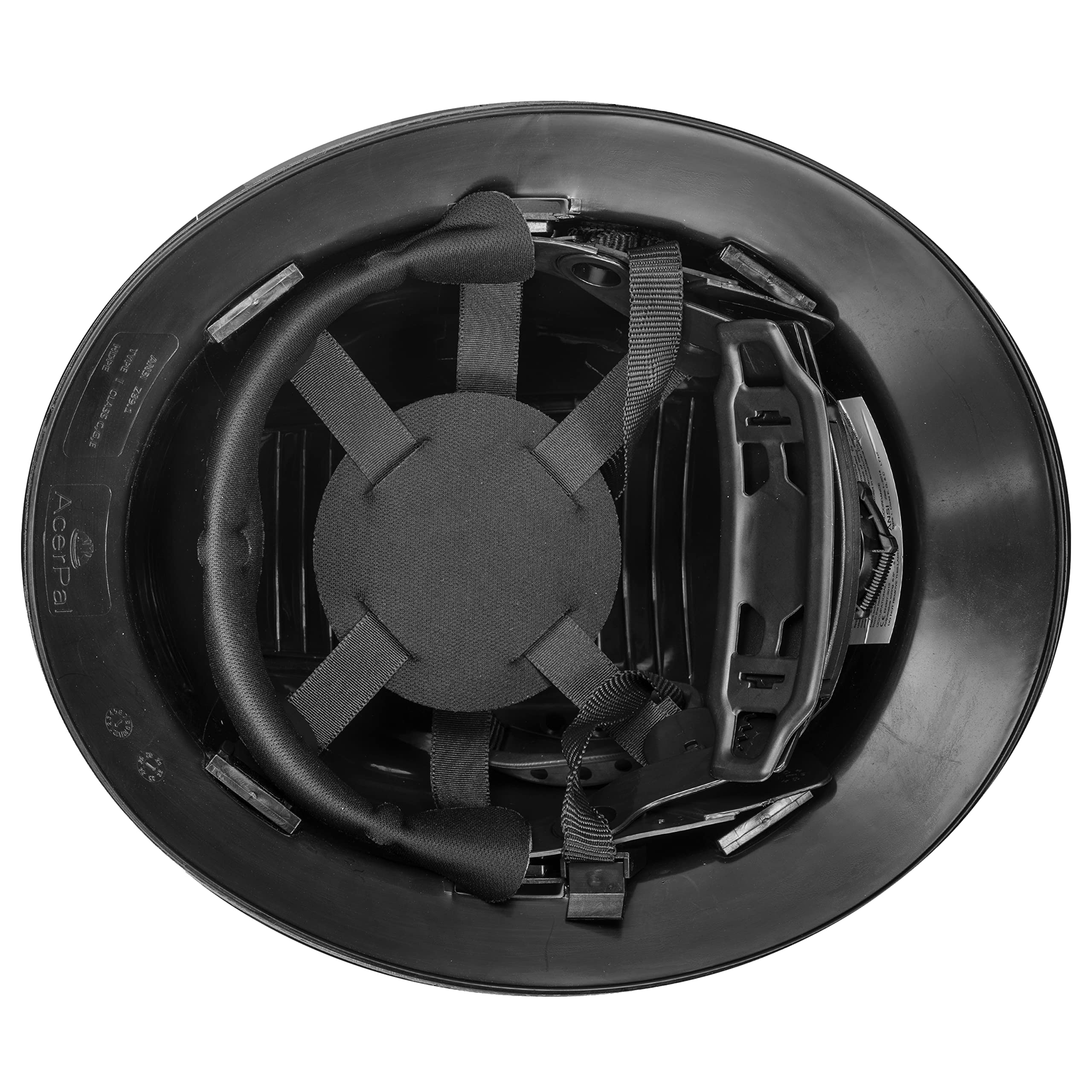 AcerPal low-profile full brim helmet for unobtrusive protection on tight job sites.
