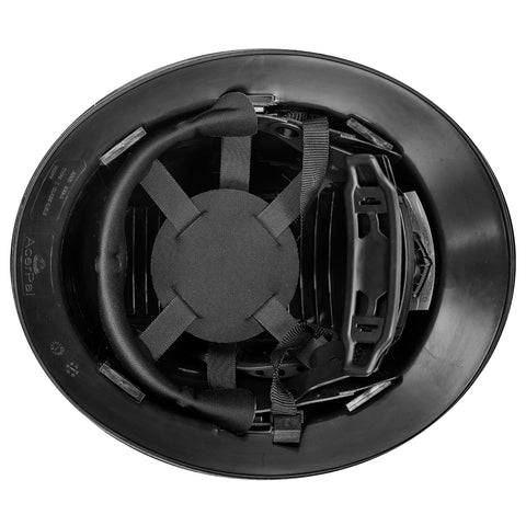 AcerPal low-profile full brim helmet for unobtrusive protection on tight job sites.
