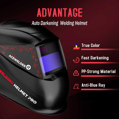 Complete included accessories kit for immediate welding projects.