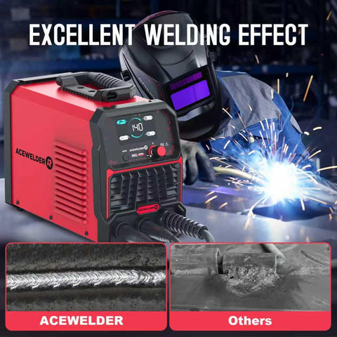 Welding capacity up to 4.0 mm with overload protection.
