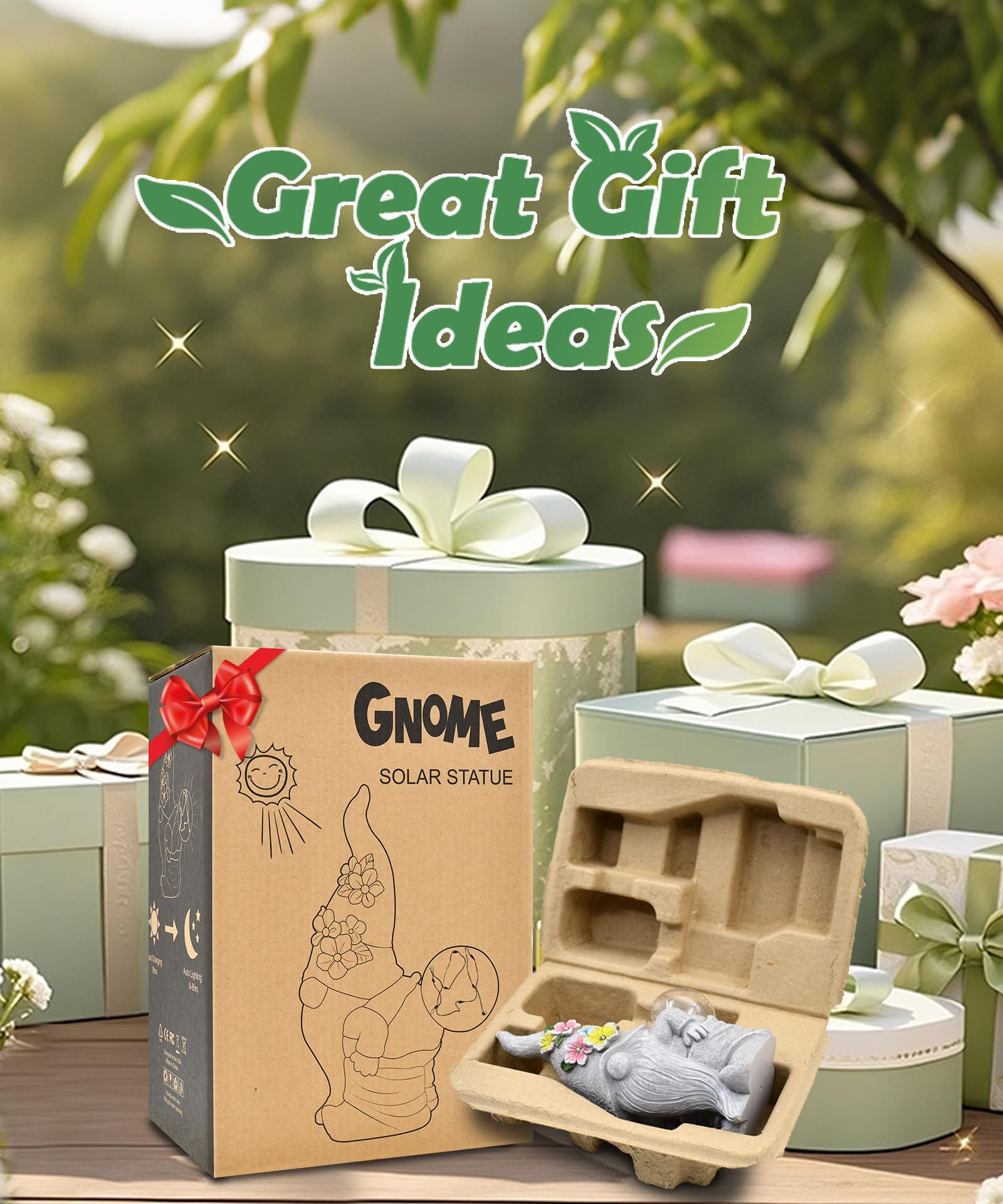 Acgarten family gift gnome decor enhances birthdays and holidays.