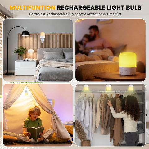 ACHHAH emergency light bulb highlighting ready backup illumination