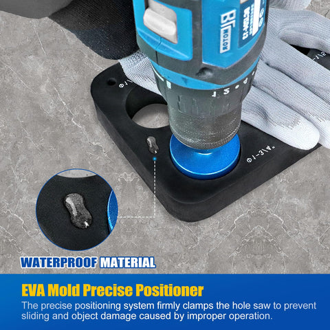 Achribex diamond hole saw kit 25mm for precise tile holes.