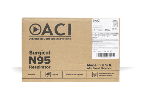 ACI N95 respirator durable construction suitable for workplaces
