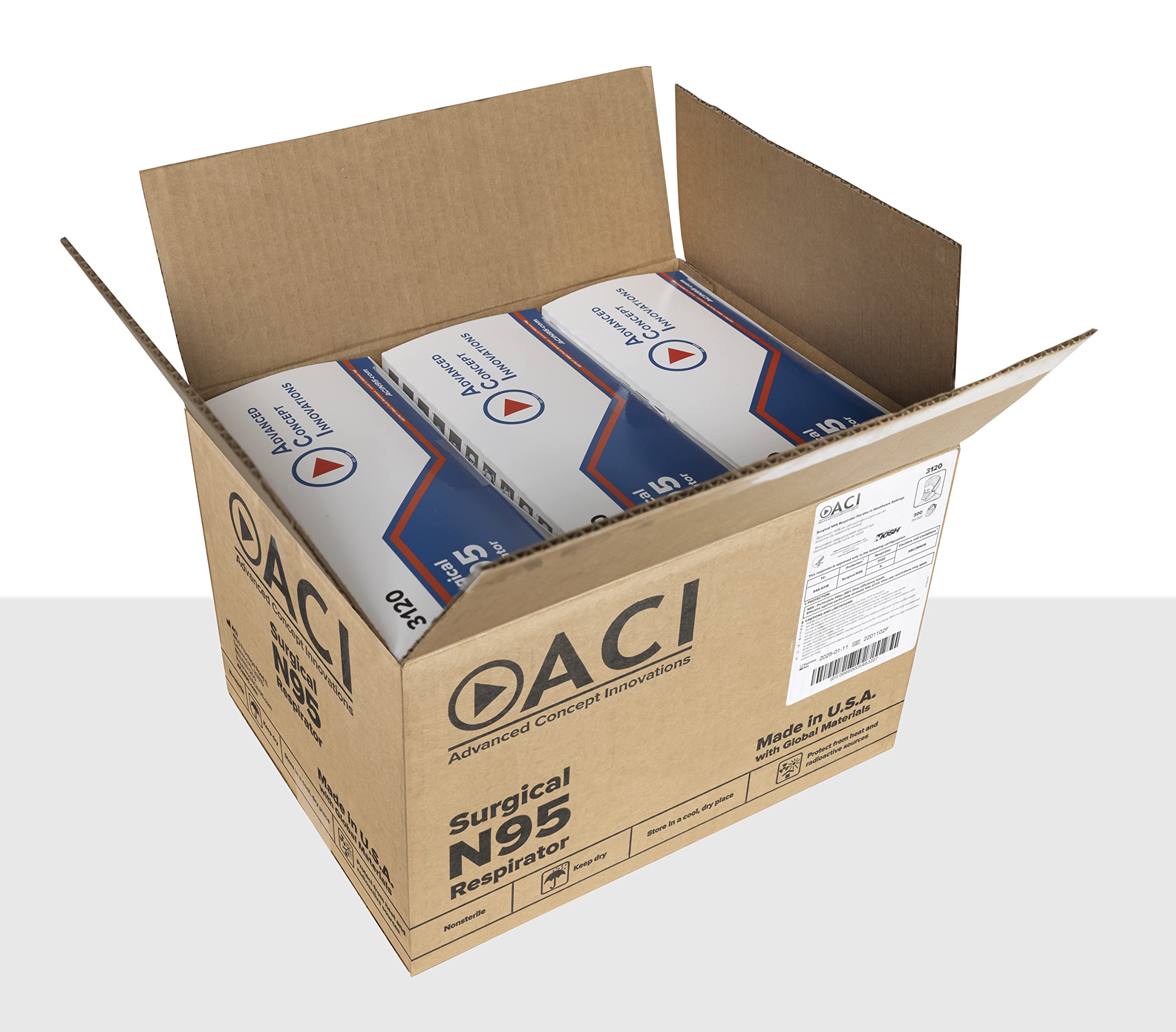 ACI N95 respirator soft edge material reduces irritation