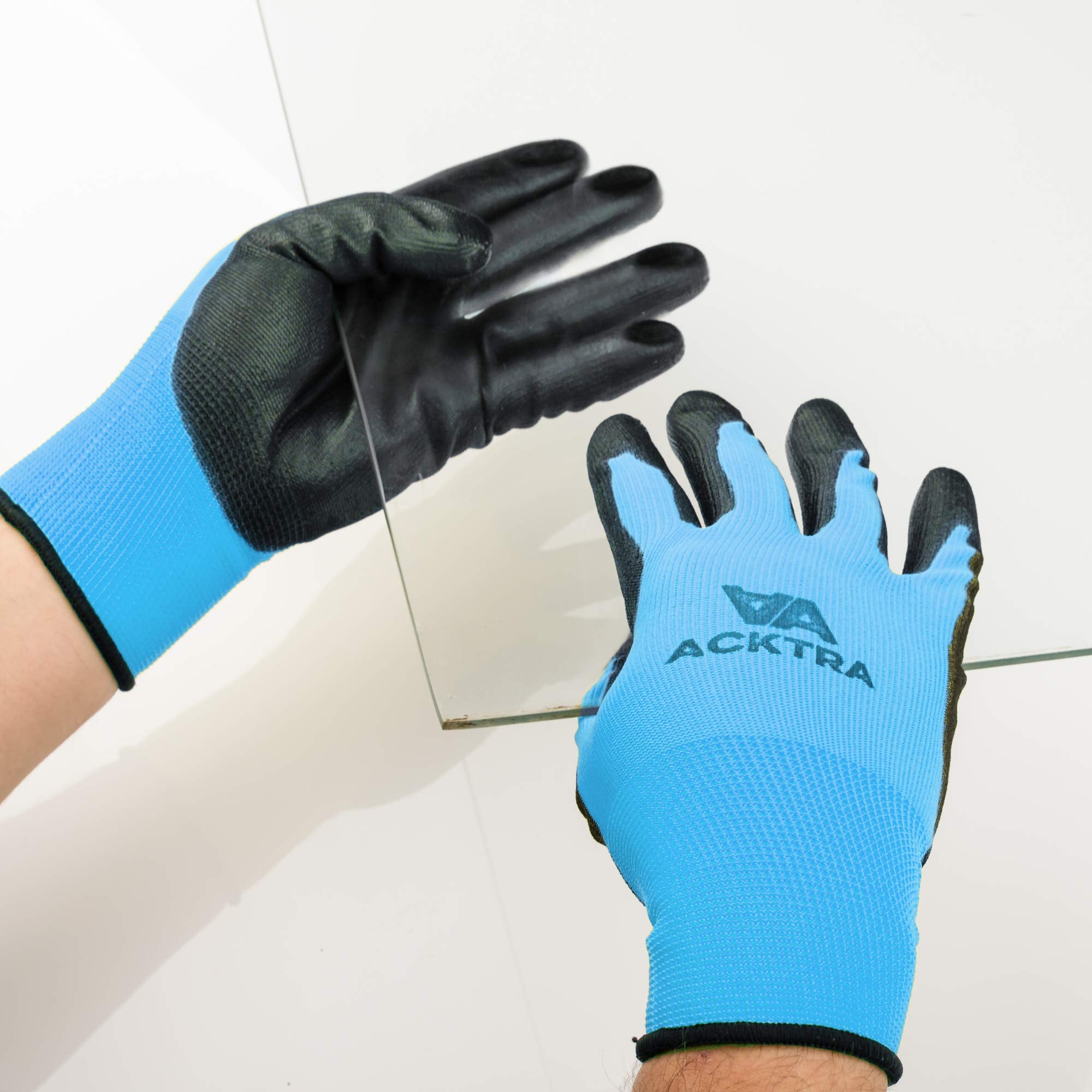 ACKTRA safety gloves in use during routine handwork