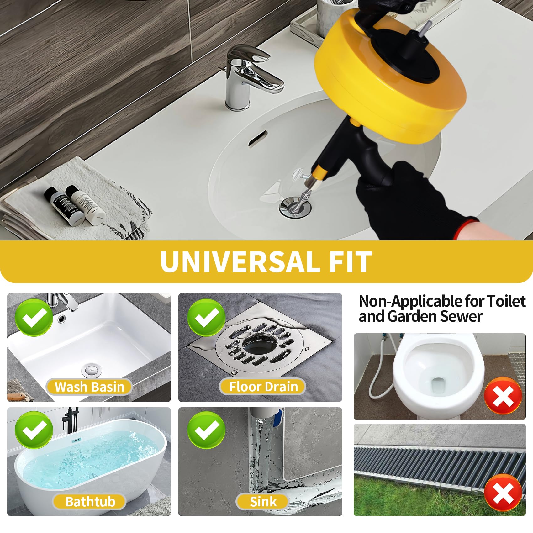 Ackweng Drain Snake kit contents help keep tools organized