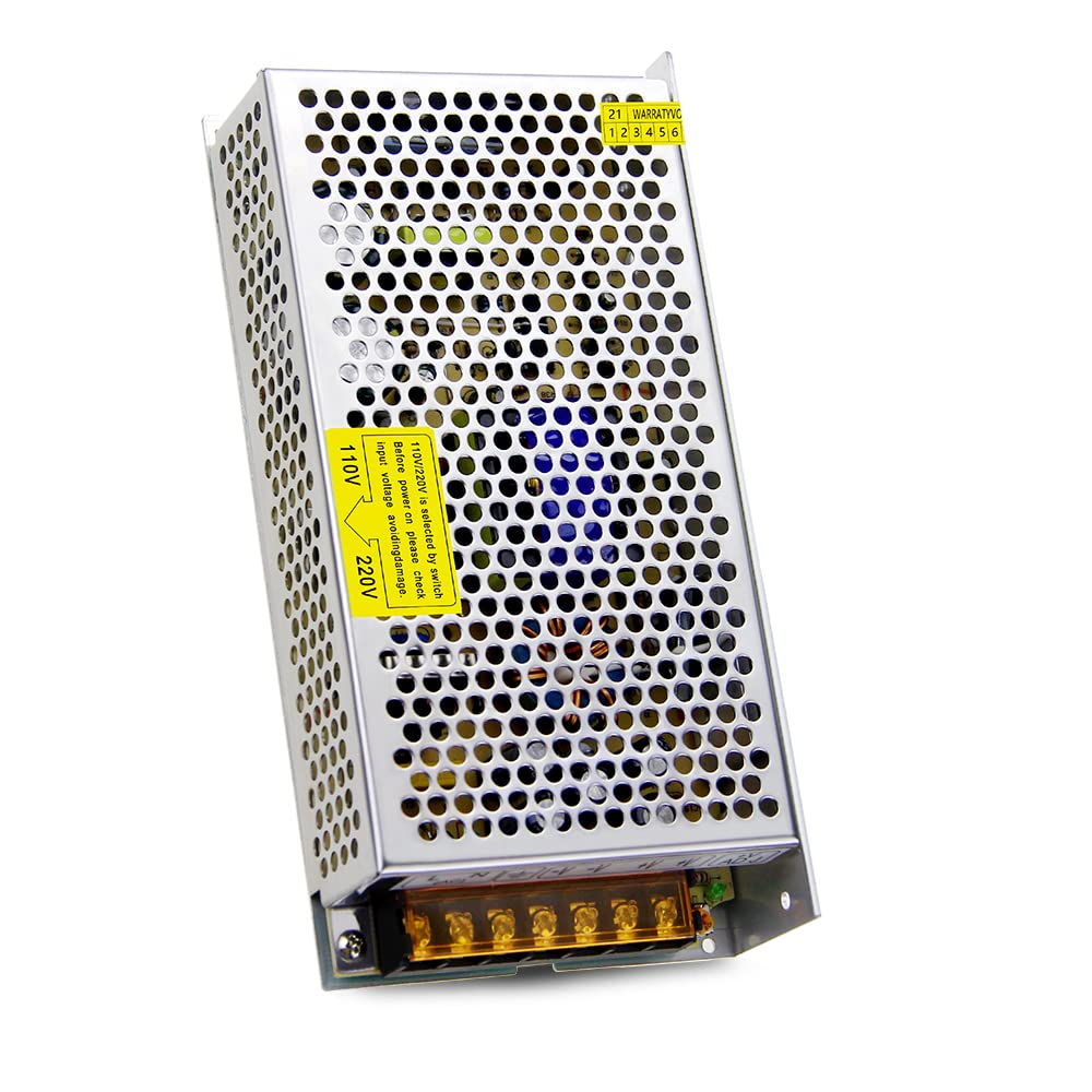 Aclorol 5V 20A power supply front view for reliable LED projects