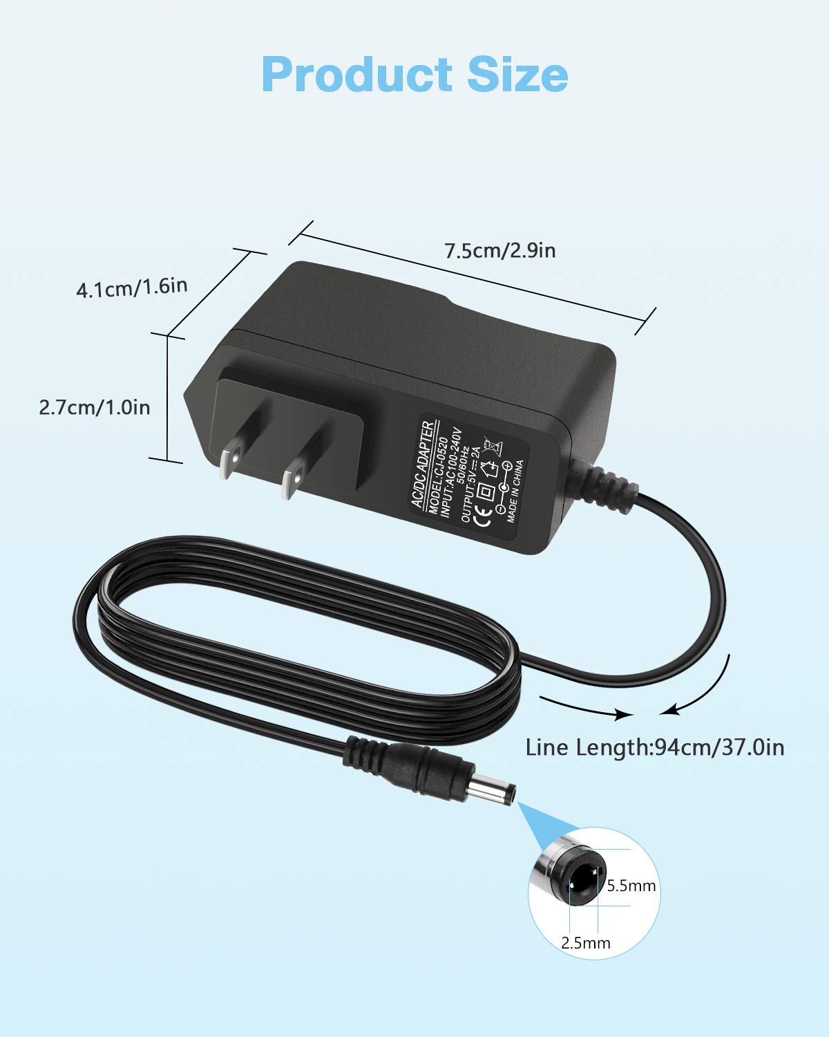 Aclorol compact PSU fits neatly on a desk for easy setup.