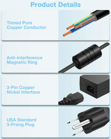 Aclorol output plug 5.5x2.1mm close-up for easy device connections.