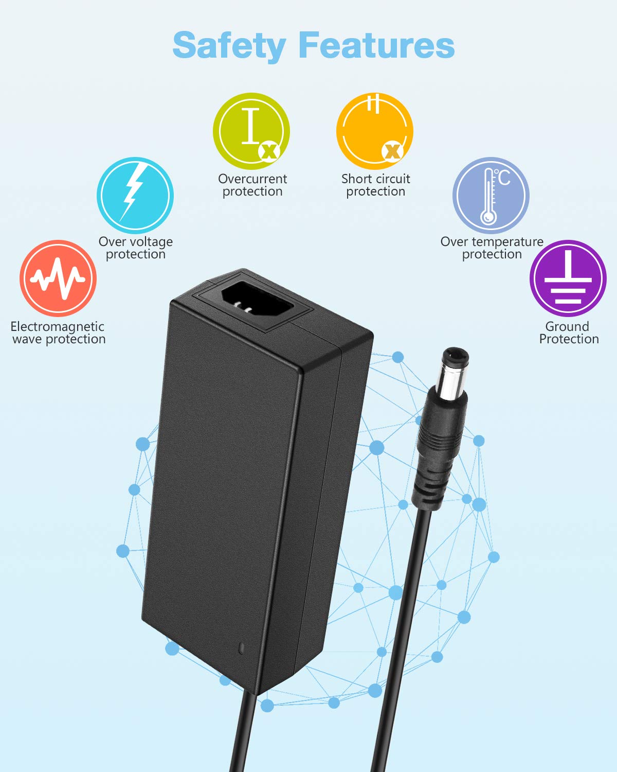 Aclorol safety features highlighted with overload and short-circuit protection.