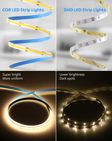Aclorol warm white strip with timer and night mode for convenient use