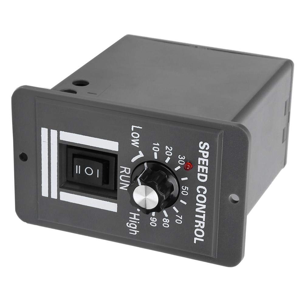 Acogedor DC speed controller knob control for easy rotation adjustments.