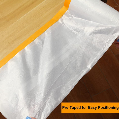 AConnet moisture proof PE plastic sheeting protects surfaces from dust and spills.
