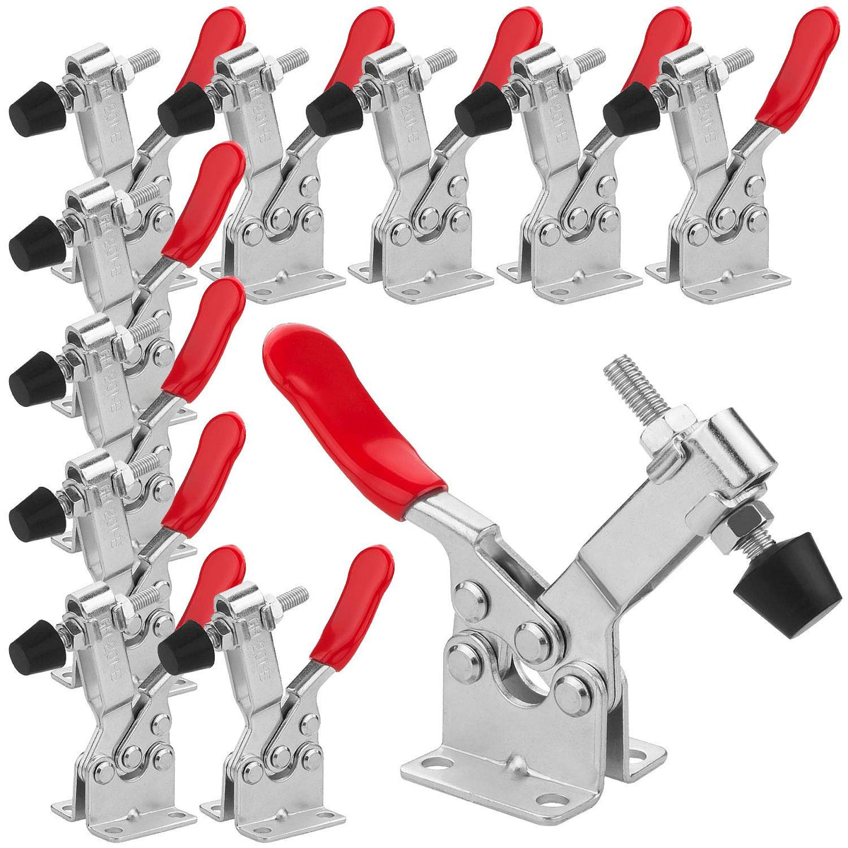 AConnet toggle clamp quick-release assembly for secure holding.