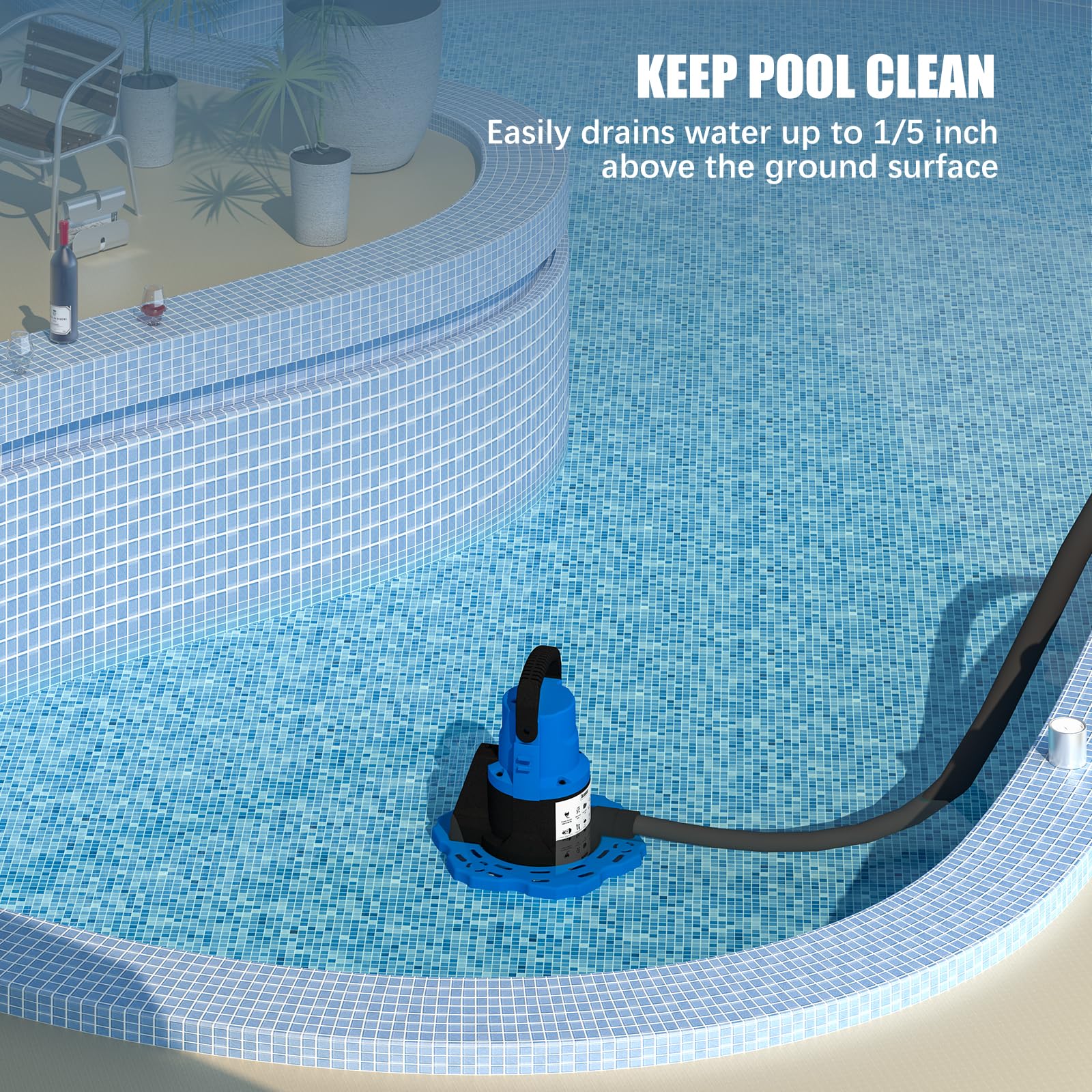 Acopair smart temperature control protects the motor during use.