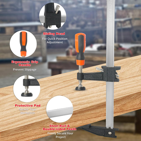 ACOSEA ergonomic rubber handle for comfortable, slip-free operation.