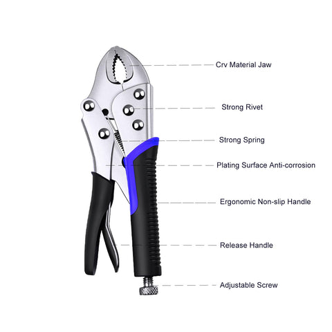 ACOSEA Needle nose 6-1/2-inch grip reaches tight spaces.