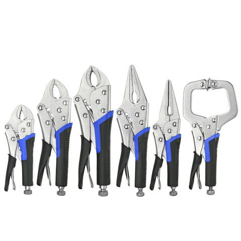 ACOSEA Vice Grips 5-inch curved jaw for precise clamping in woodworking.