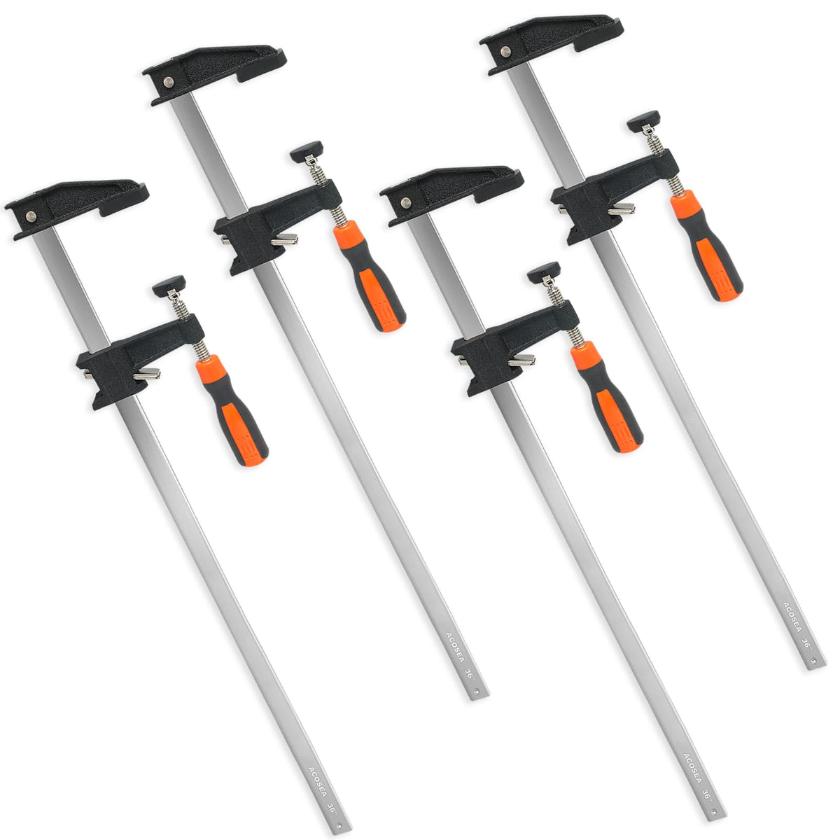 ACOSEA woodworking clamps in full length for sturdy glue-ups.