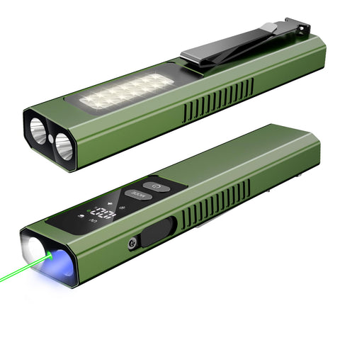 Acoszero LT-010 EDC flashlight—main view with high-lumen white beam for outdoor tasks.