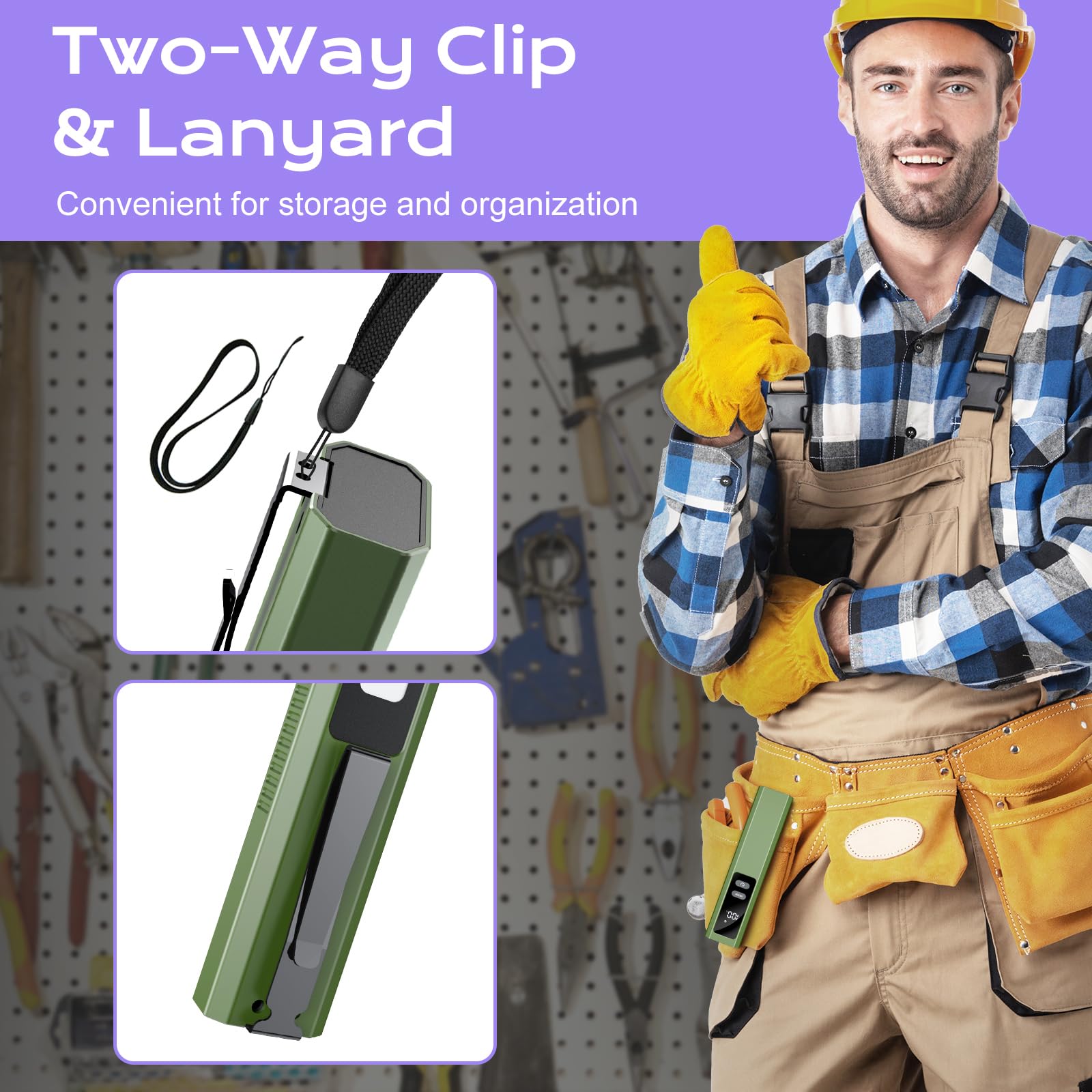 Acoszero LT-010 EDC flashlight—compact portable design fits pockets for everyday carry.