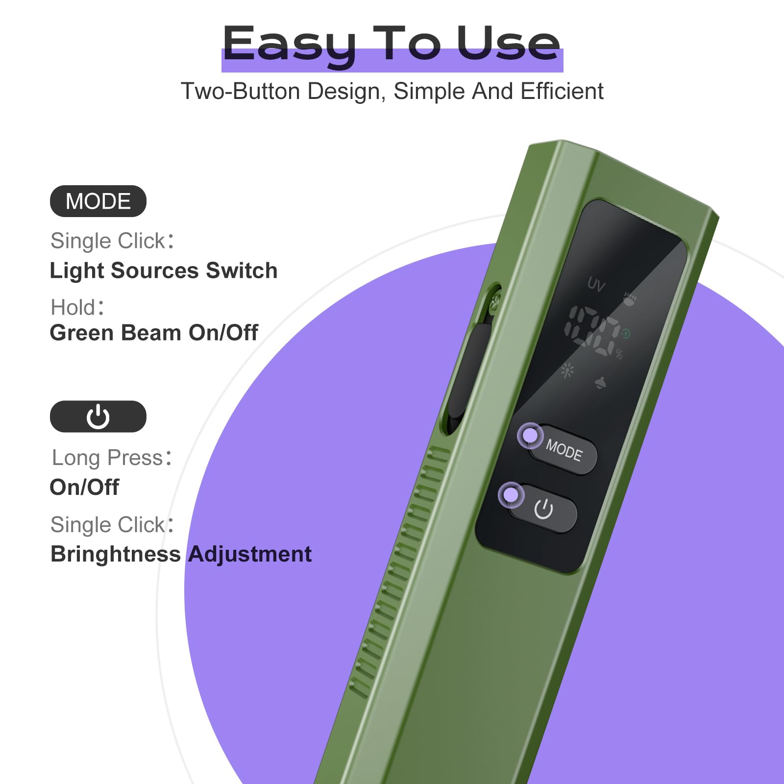 Acoszero LT-010 EDC flashlight—UV light helps verify authenticity and inspection tasks.