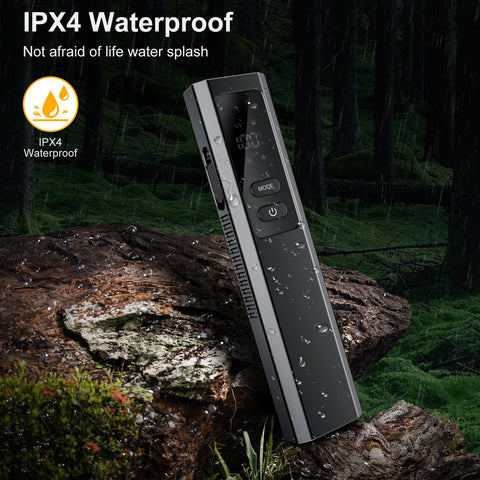Acoszero EDC Flat Flashlight IPX4 waterproof rating withstands splashes.