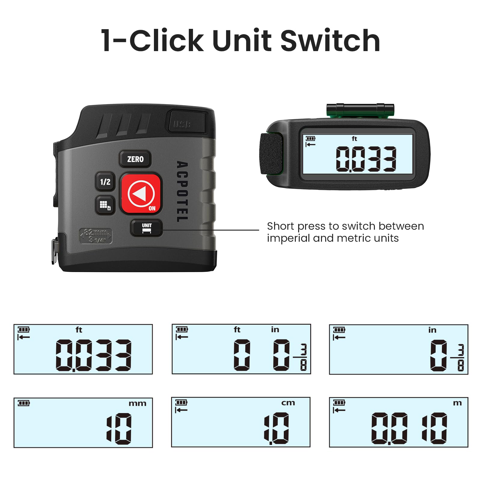 Area and volume readouts expand measurement possibilities